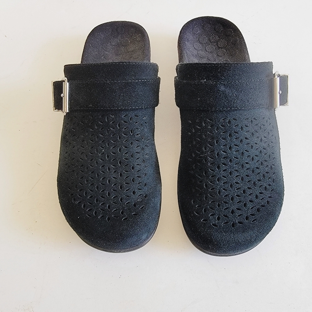 Vionic Moca Black Clog Mule Size 7 EU 38 Slip On Comfort Shoe Minimalist Neutral - Picture 3 of 15